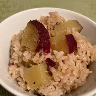 圧力鍋で《雑穀米のお芋ご飯》